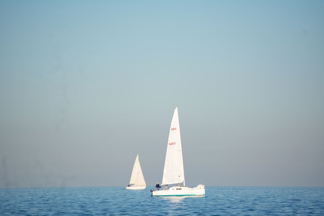 Sailboat regatta on the Uruguayan coast